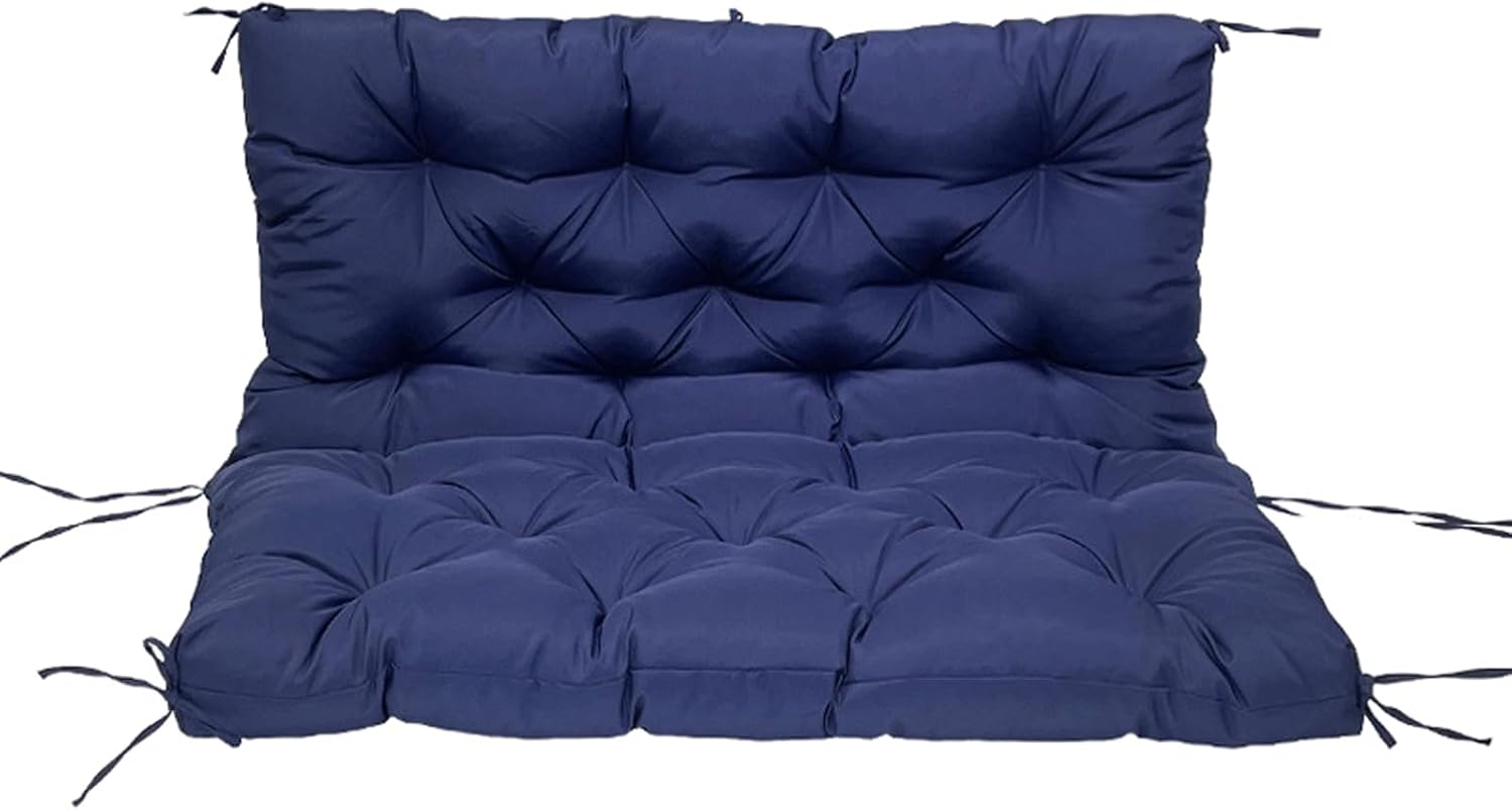 Cojines de columpio para porche, cojín de banco impermeable para muebles de exterior, cojines de repuesto lavables de 2 a 3 plazas, cojines de