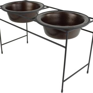 Platinum Pets – Comedero triple de diseño moderno, tazones de acero inoxidable para gatos y perros Platinum Pets – Comedero triple de diseño moderno, tazones de acero inoxidable para gatos y perros