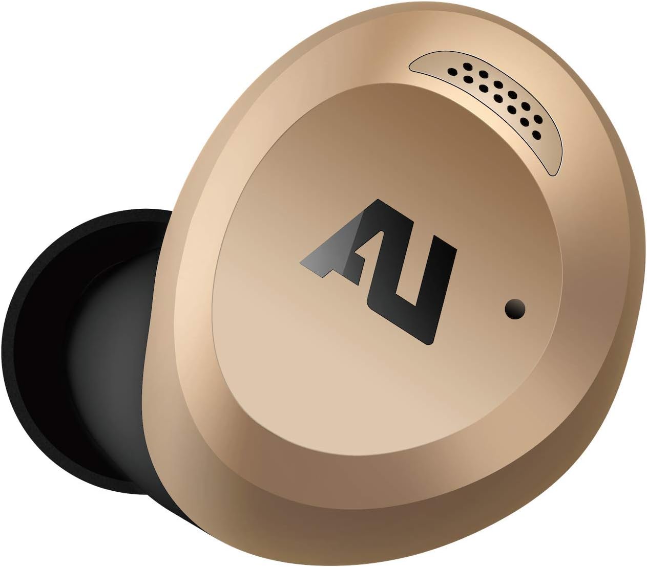 ausounds AU-Stream – Auriculares híbridos Bluetooth con cancelación activa de ruido híbridos con controles táctiles, funda de carga inalámbrica y