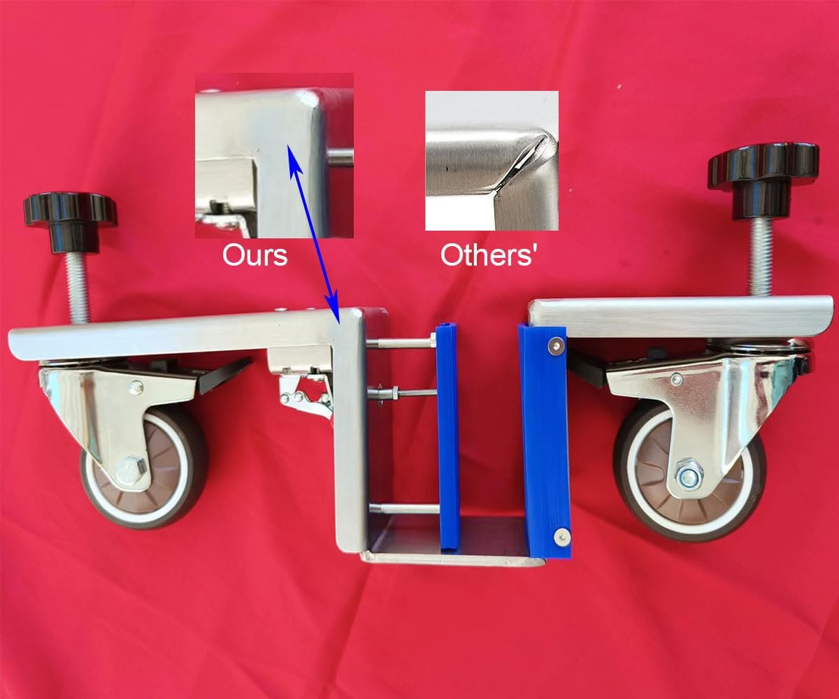 Herramienta de instalación de puerta pesada, plataforma elevadora para 1″ a 2-12″ pre-colgada, losa, puertas de granero y puerta delantera, kit de