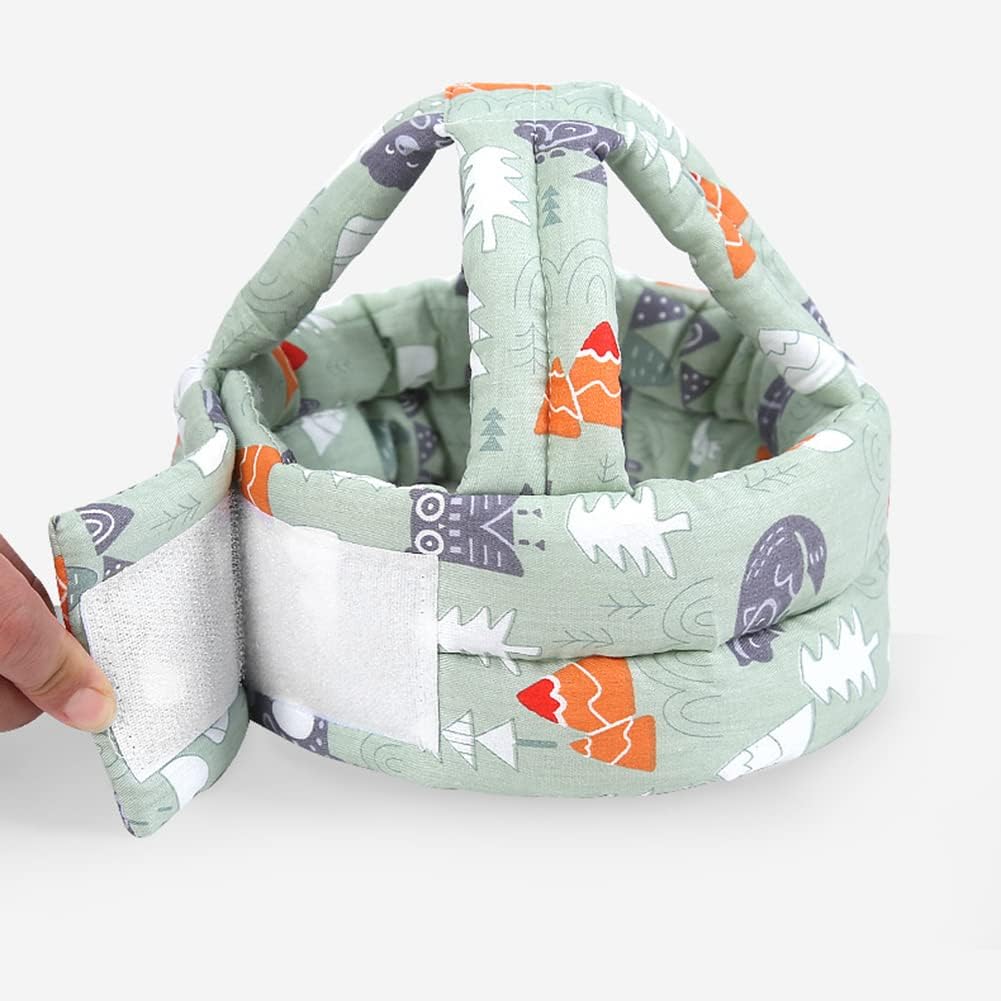 ikasus Protector de cabeza de bebé, gorro de protección de cabeza para niños pequeños, casco de protección suave para bebé, casco de seguridad sin
