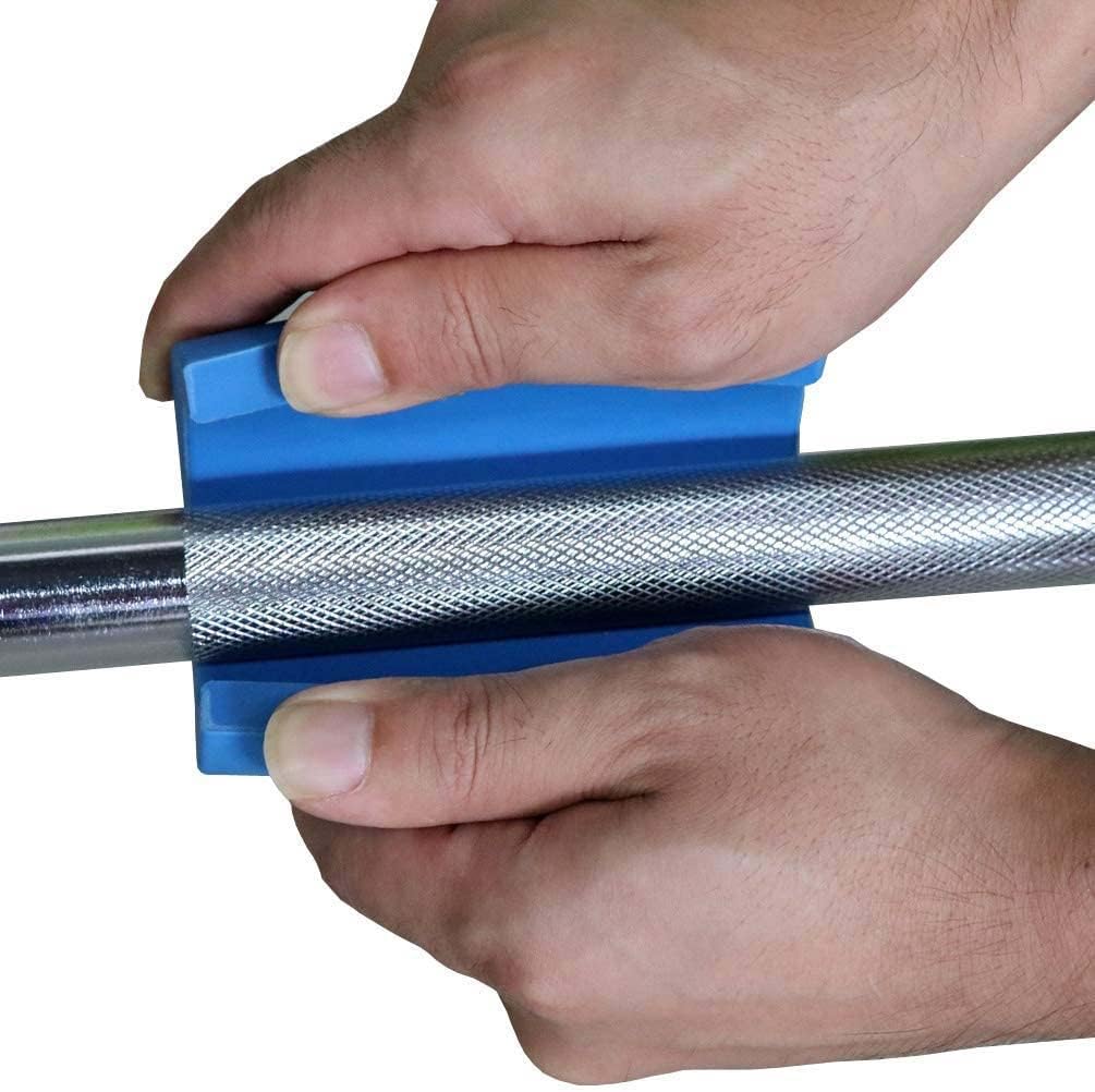 IADUMO Barbell Grips – Adaptador de brazo grueso para mancuernas con goma de silicona de alta densidad, agarres de barra para levantamiento de