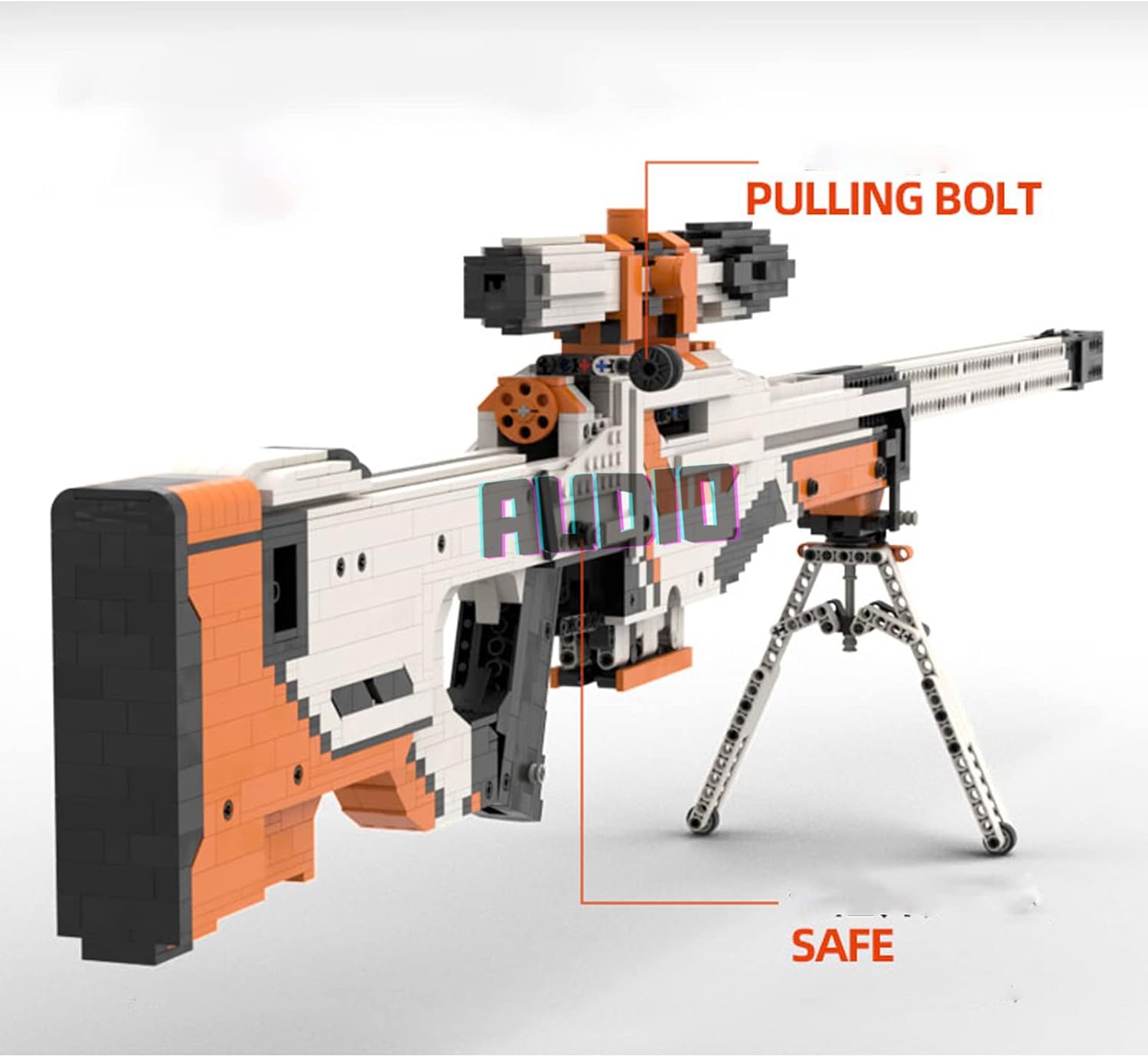 Audio Technics AWP – Bloque de construcción de juguete de disparo Technics AWP, compatible con Lego Technic, más de 2000 piezas, 47 pulgadas