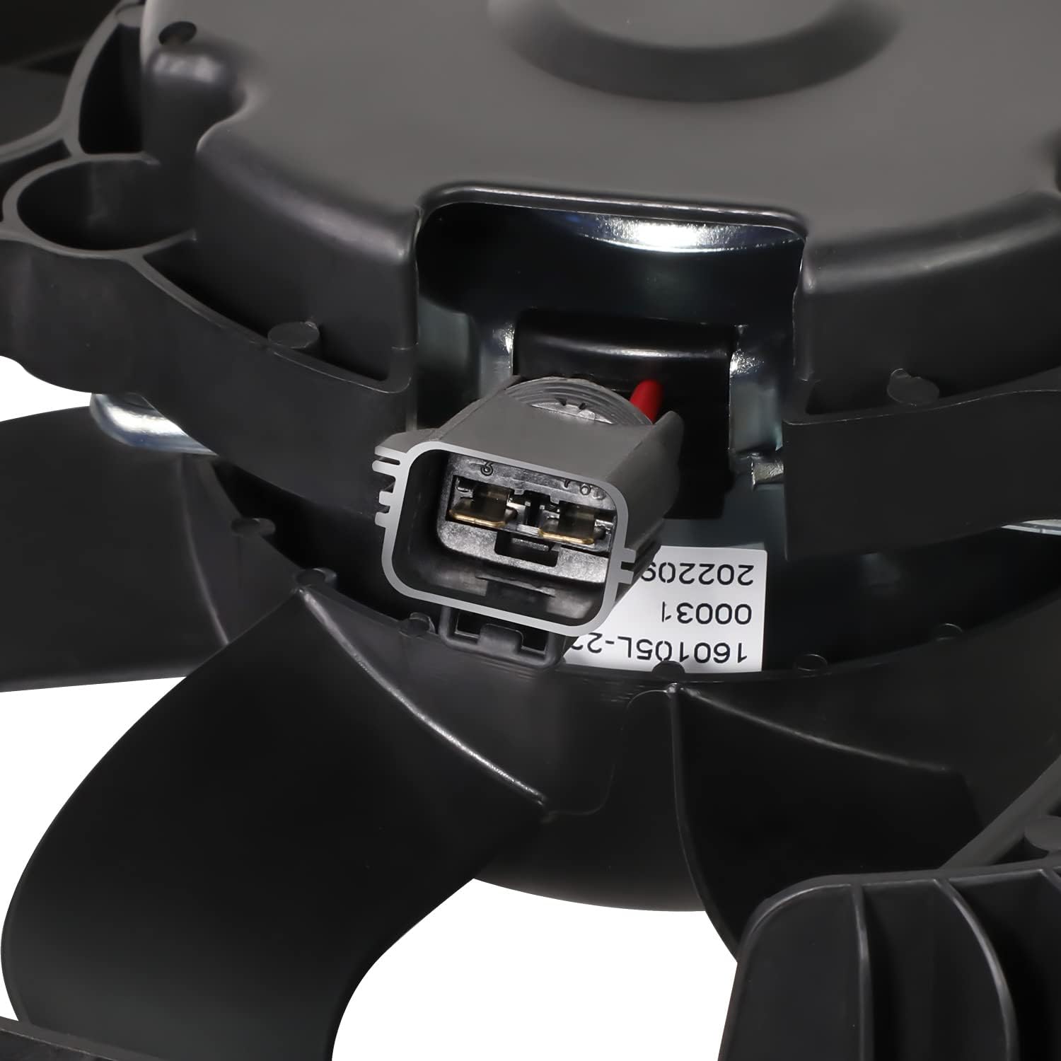DNA MOTORING Conjunto de ventilador de radiador de estilo de fábrica compatible con 13-20 Fusion 2.0L 2.5L, OEM-RF-0472