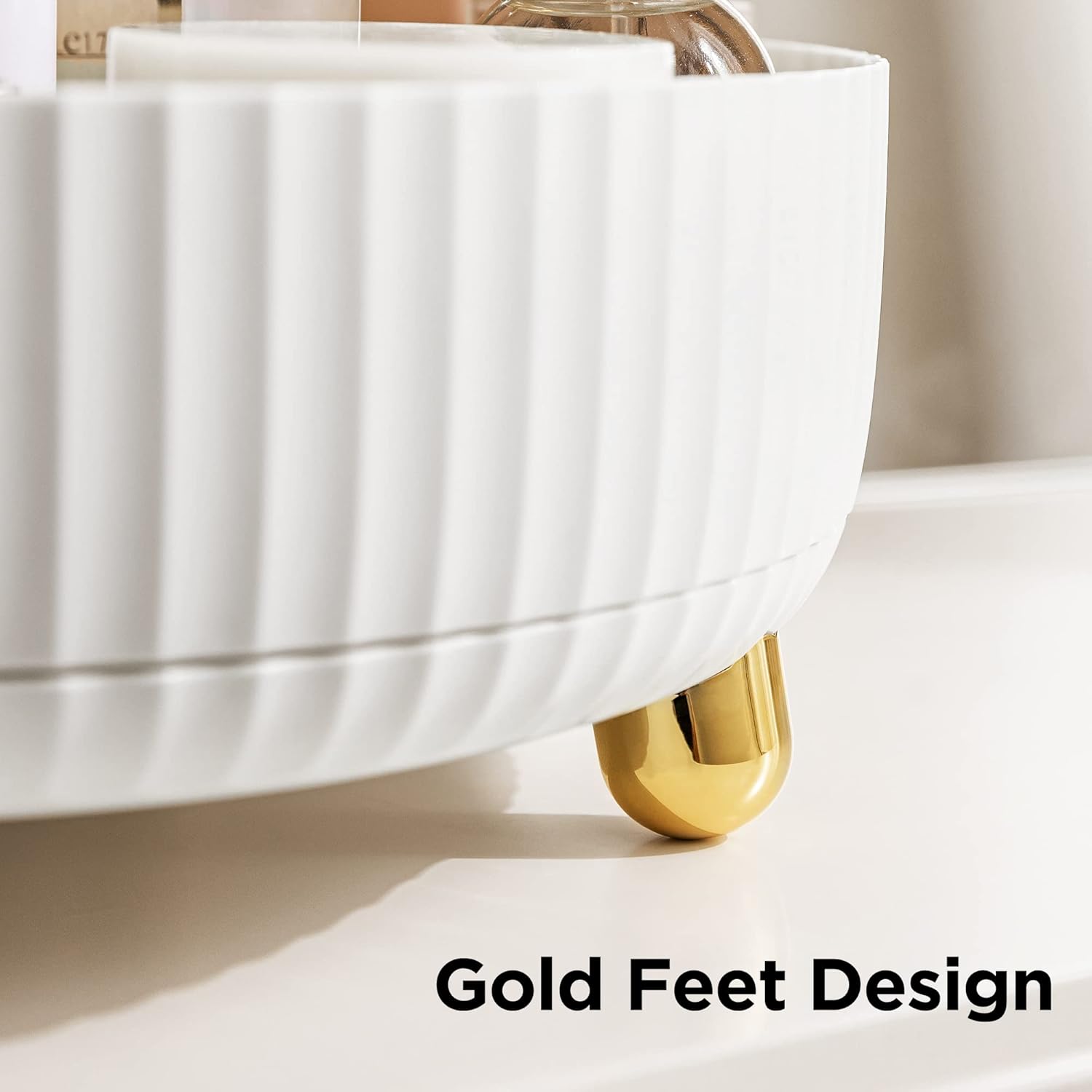 HBlife Organizador de maquillaje, organizador de perfume giratorio de 360 grados, 11 pulgadas, gran capacidad, Lazy Susan para encimera de baño o