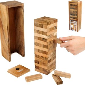 Logica Puzzles Art. Condo L – Torre apilable en madera fina, tamaño grande, diversión para toda la familia Logica Puzzles Art. Condo L – Torre apilable en madera fina, tamaño grande, diversión para toda la familia