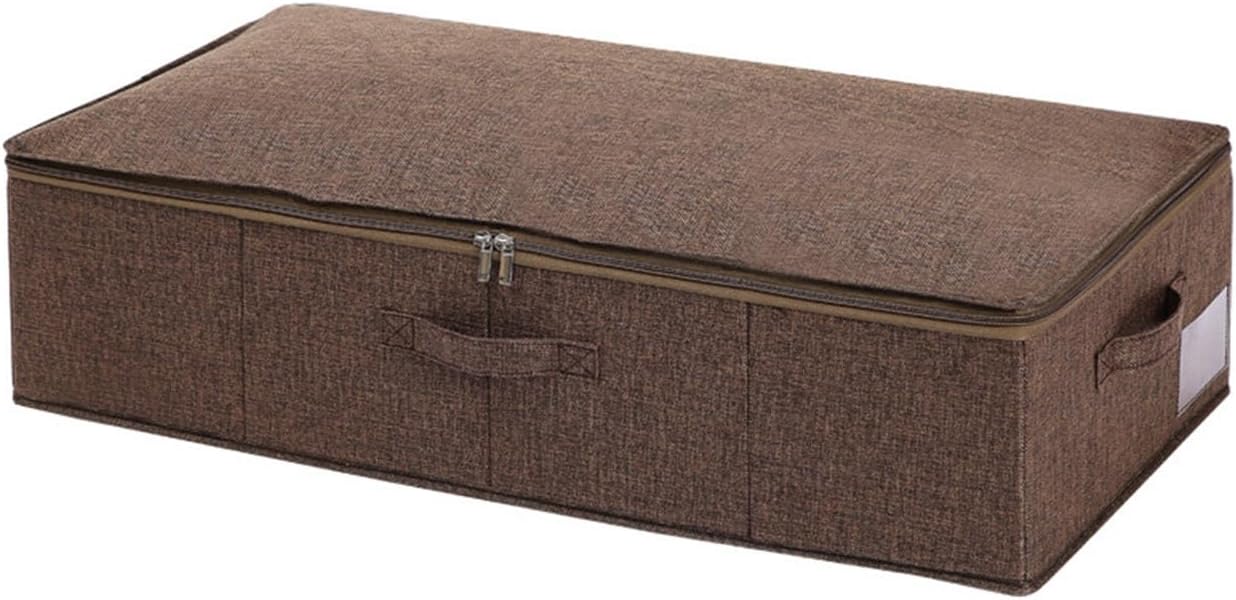 Woedpez Bolsas de almacenamiento de ropa transpirables plegables para debajo de la cama, caja de almacenamiento para ropa de cama de edredón,