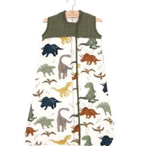 Little Unicorn Saco de dormir acolchado de muselina de algodón  100% algodón  súper suave y ligero  bebé  talla M 6-12 meses  lavable a máquina  2.6 Little Unicorn Saco de dormir acolchado de muselina de algodón  100% algodón  súper suave y ligero  bebé  talla M 6-12 meses  lavable a máquina  2.6