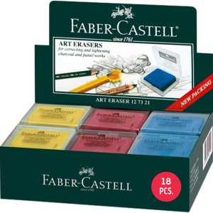 Faber-Castell Gomas de borrar – Drawing Art – Borradores amasados, tamaño grande, colores surtidos, paquete de 18 Faber-Castell Gomas de borrar – Drawing Art – Borradores amasados, tamaño grande, colores surtidos, paquete de 18