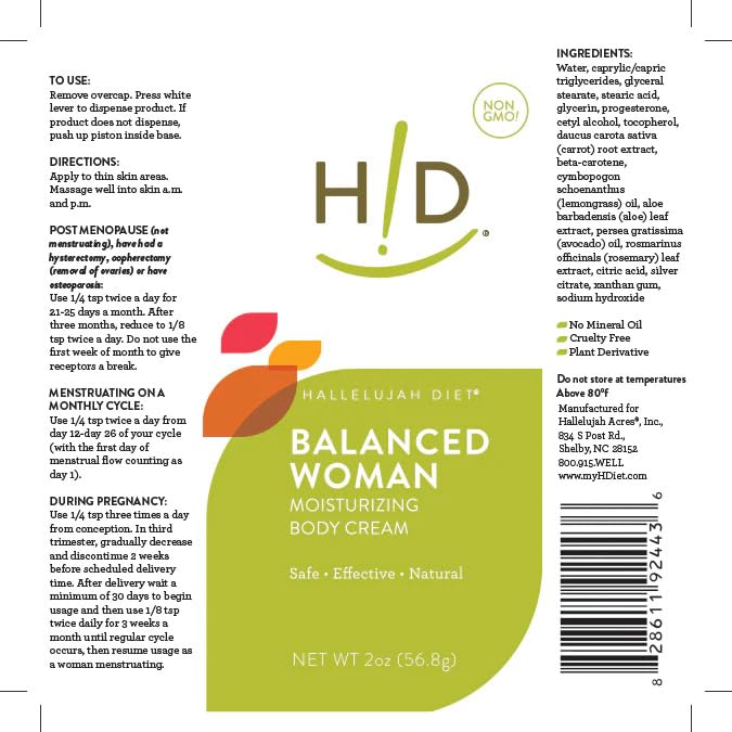 Dieta Aleluya crema corporal hidratante para mujer equilibrada, crema de progesterona natural para mujeres, alivia los síntomas del desequilibrio