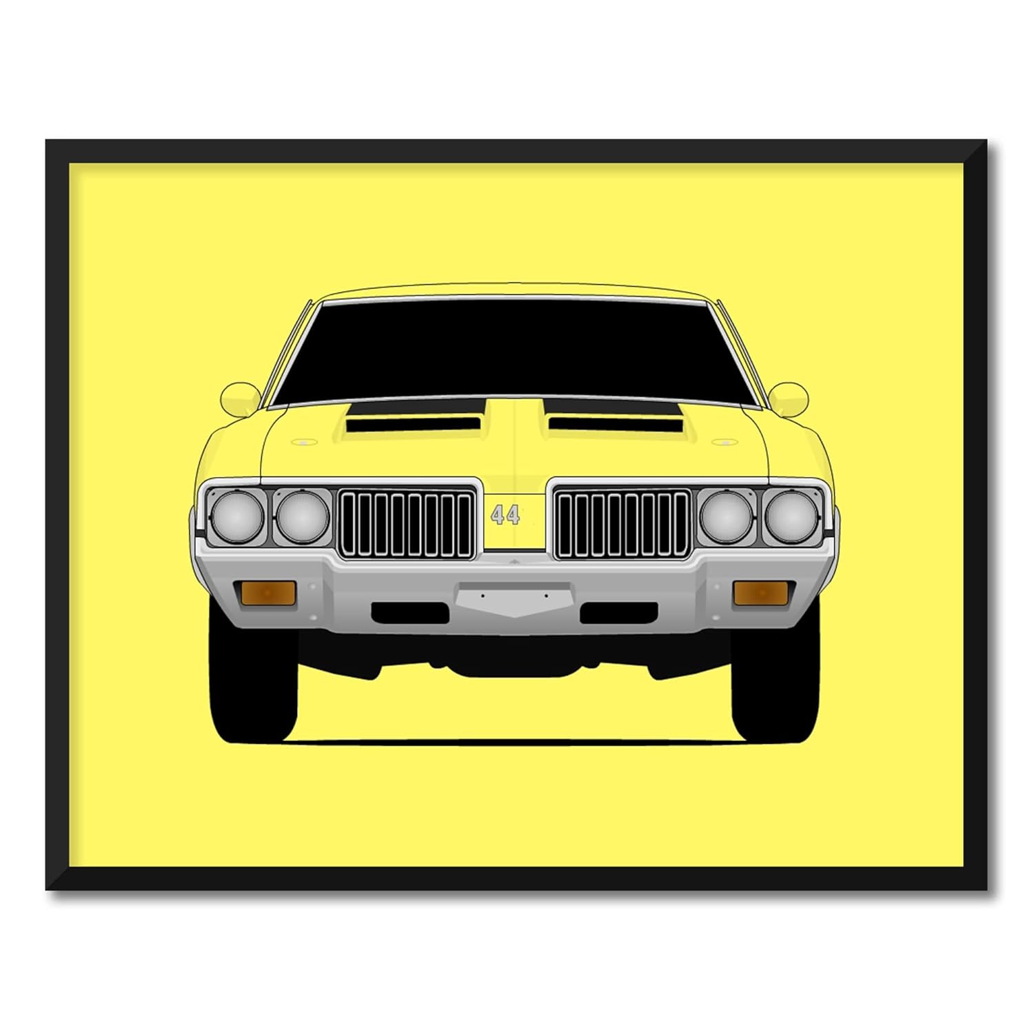 CUSTOMIZABLE COLOR Oldsmobile 442 W30 (1969-1972) Inspired Poster Print Wall Art Decor Handmade (Unframed)