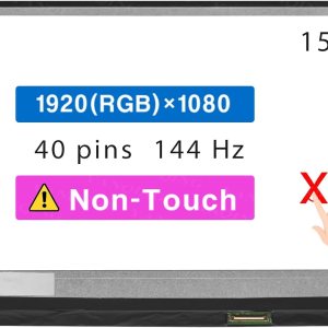 Reemplazo de pantalla de 15.6 “para ASUS TUF FX506HC-UB51 Panel de pantalla LCD 40 pin 144Hz (FHD 1920×1080 no táctil) Reemplazo de pantalla de 15.6 “para ASUS TUF FX506HC-UB51 Panel de pantalla LCD 40 pin 144Hz (FHD 1920×1080 no táctil)