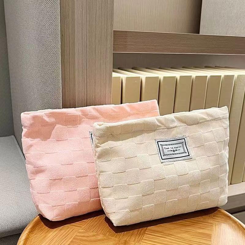 SEAMOON Bolsa de cosméticos, bolsa de maquillaje estética,Pequeña bolsa de maquillaje para viajes,Bolsa de cosméticos de gran capacidad para