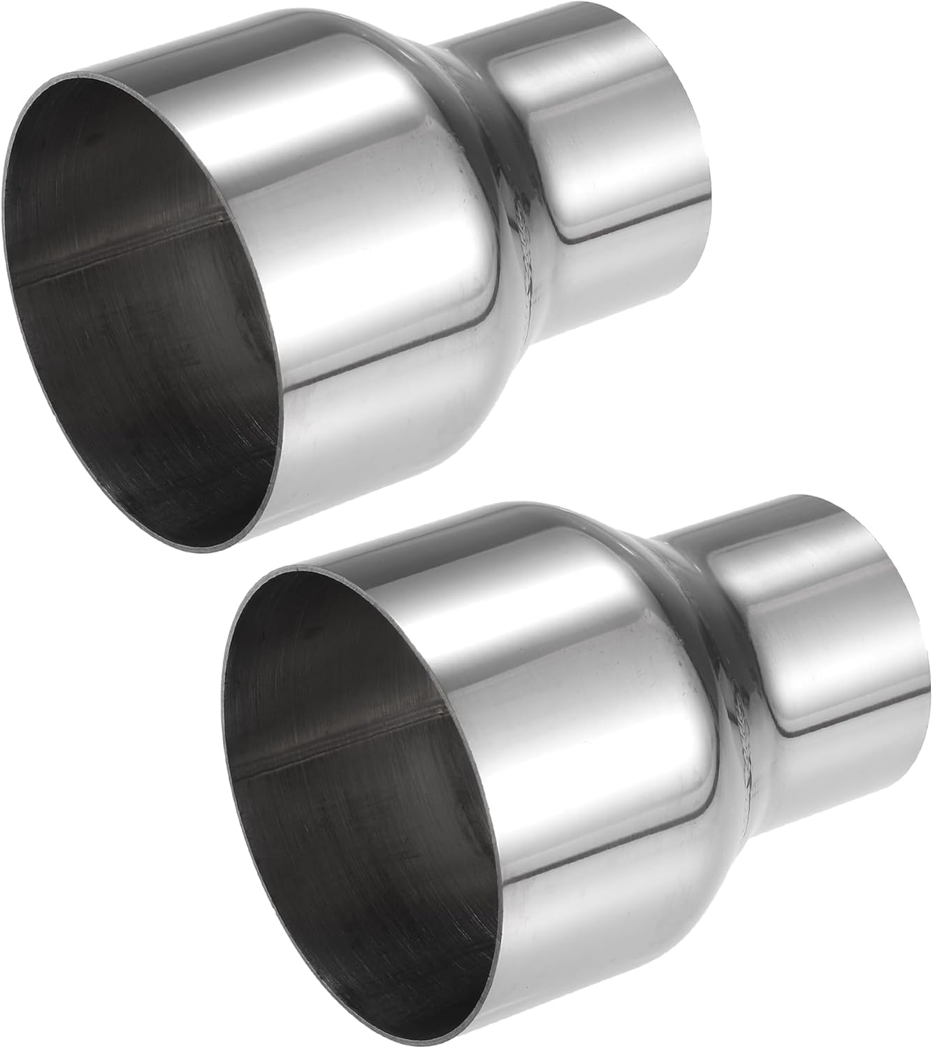 2 adaptadores de tubo de escape, reductor de conector de tubo de escape, 2 pulgadas de diámetro interior – 3 pulgadas, adaptador de escape universal