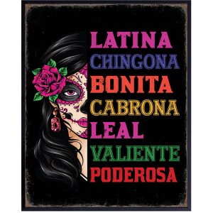 Latinx Wall Art for Women – Mexican Theme Regalos Para Mujer – Sugar Skull Decor Decoracion Para Sala, Nina – Inspirational Quotes Wall Art for Latinx Wall Art for Women – Mexican Theme Regalos Para Mujer – Sugar Skull Decor Decoracion Para Sala, Nina – Inspirational Quotes Wall Art for