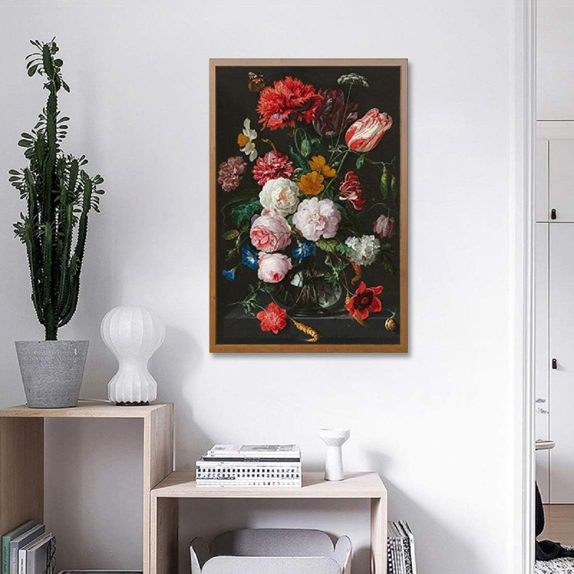 BPNHNA Impresiones en lienzo de flores, peonía, ranúnculo, amapolas, clavel, naturaleza, floral, arte de pared, pósteres para decoración para el