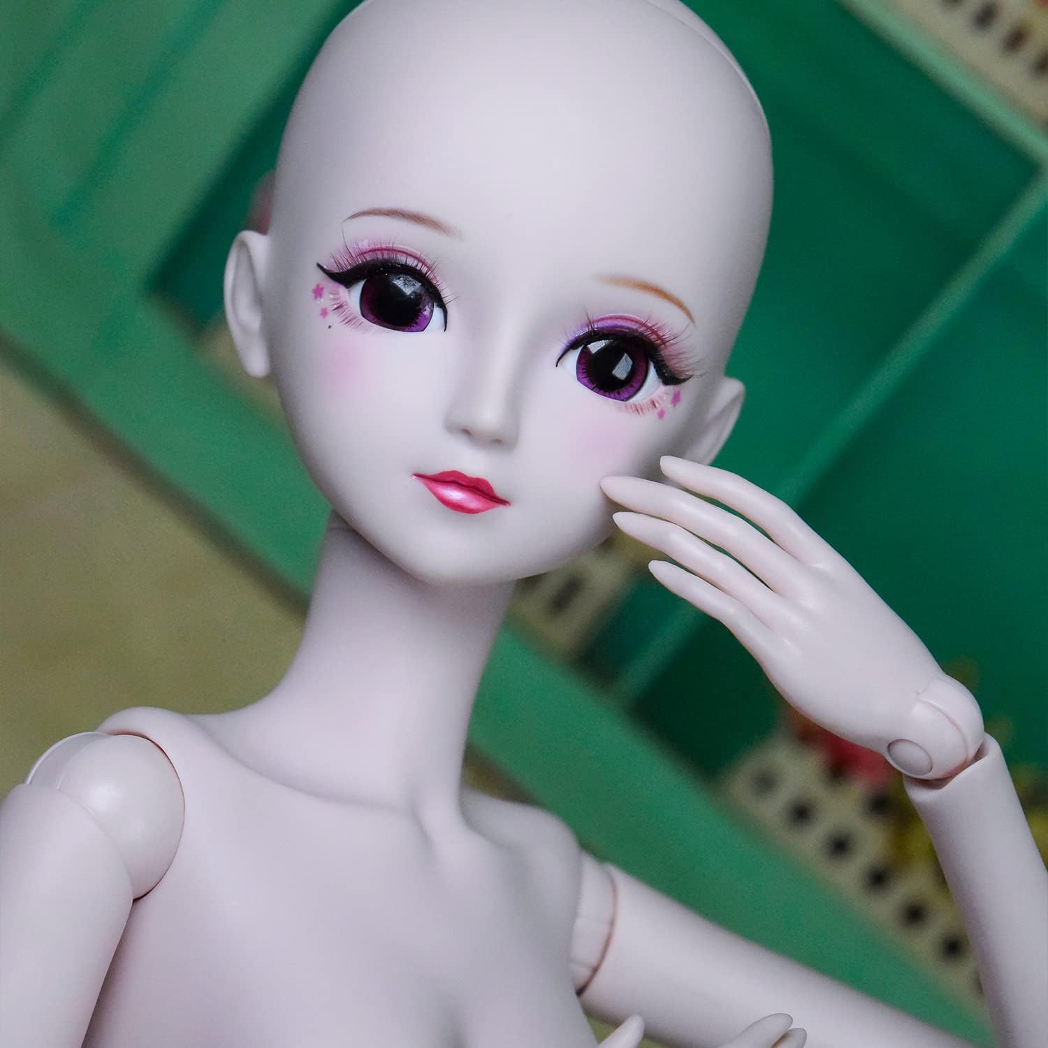 Proudoll 13 BJD Muñeca Cuerpo de Muñeca Personalizada 23.6 in 24 Pulgadas Bola articulada SD Muñecas Articuladas Articulaciones Mueve PVC DIY (Freya)