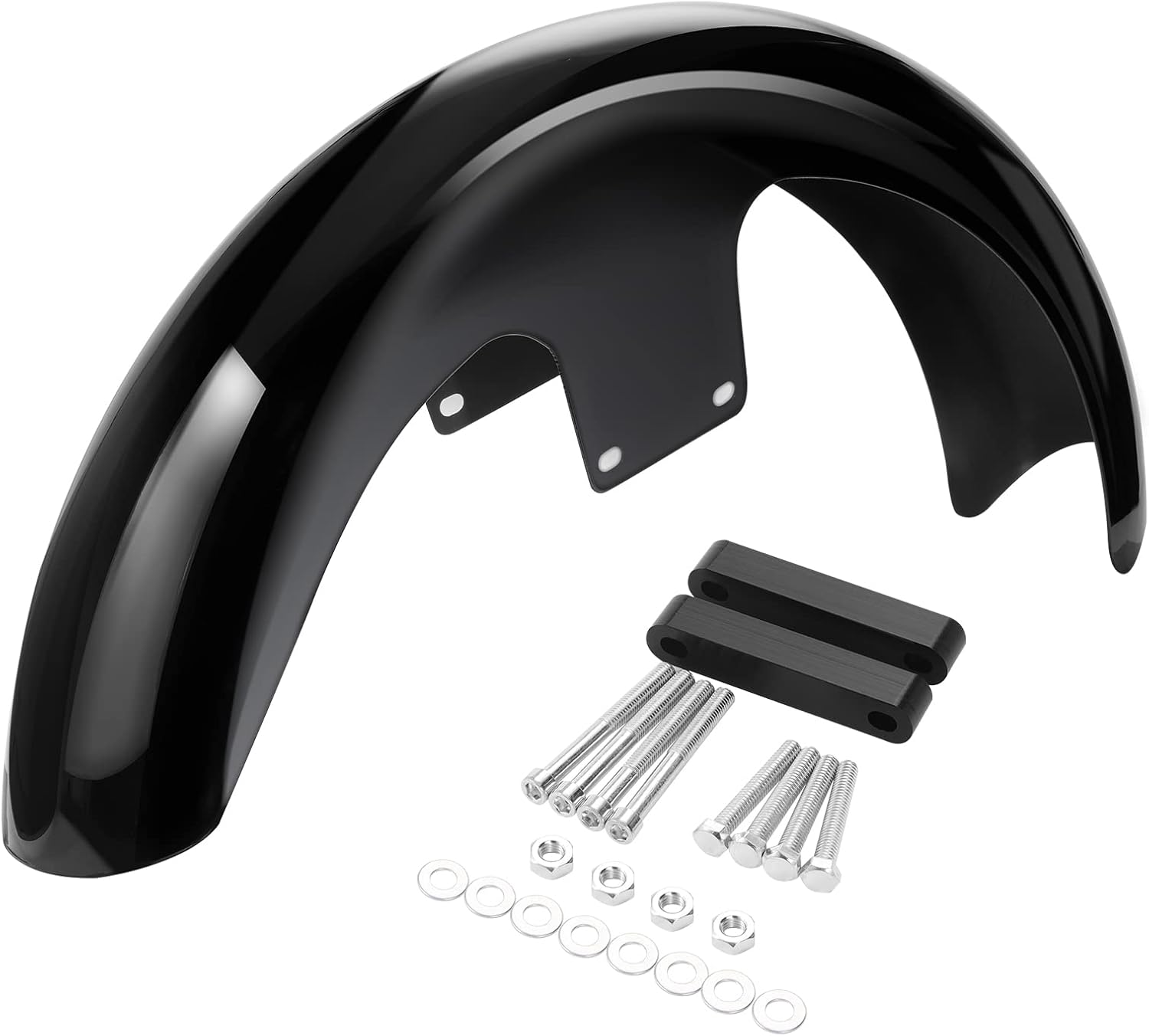 Guardabarros delantero para motocicleta de 21 pulgadas, versión mejorada, para guardabarros delantero, piezas compatibles con Harley Touring Road