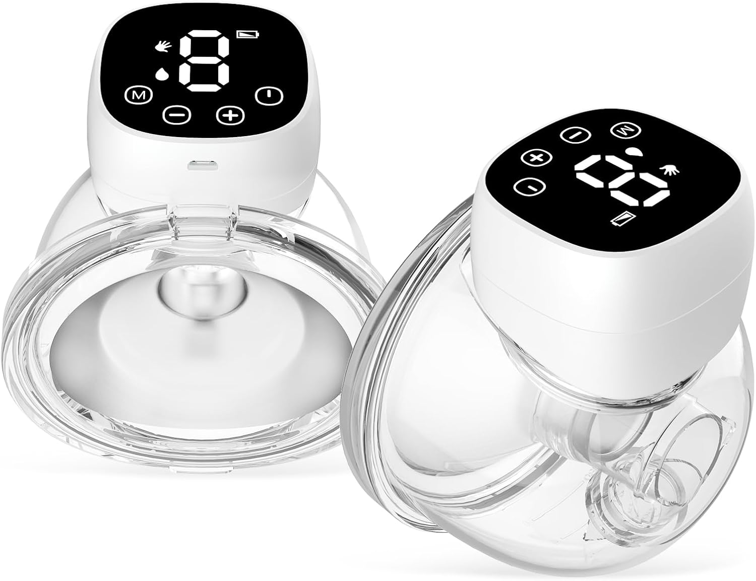 Extractor de leche manos libres, extractores de leche portátiles para lactancia, bomba eléctrica portátil inalámbrica con 3 modos y 9 niveles, brida