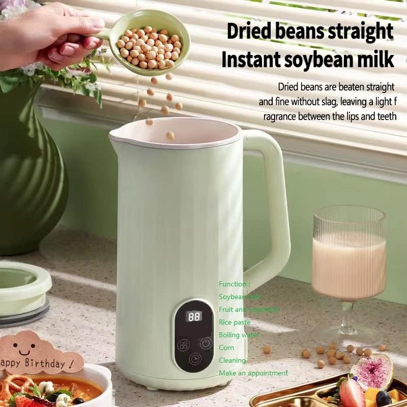 LMFUEN Máquina automática de leche de soja y nueces, 27 onzas líquidas, procesador de alimentos, pasta de arroz, jugo, licuadora caliente de