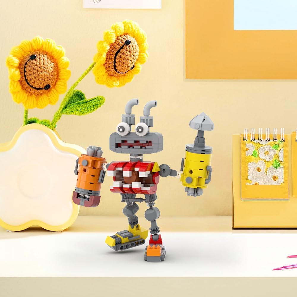 Epic Level Monster Wubbox – Juego de bloques de construcción de figuras de acción cantando, juguetes creativos, coleccionables, cumpleaños, adecuado