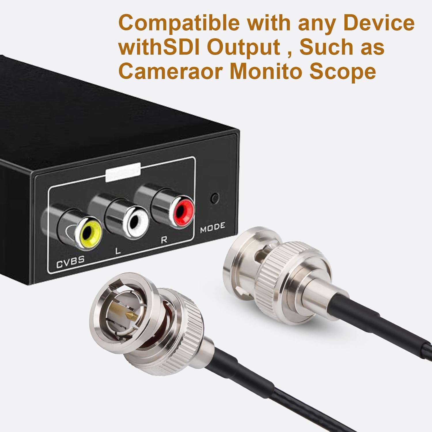 CAPChang Cable 3G HD SDI HD-SDI BNC 2 Pack 3FT1M Cable coaxial negro RG179 para cámara 4K 1080P 3G HD SDI Monitor Grabadora de video SDI a HDMI
