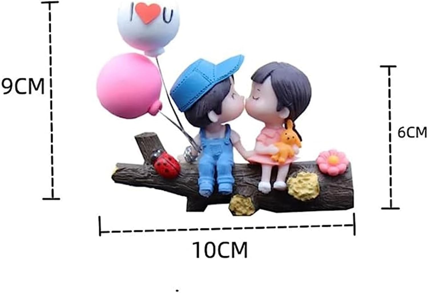 Lindos adornos para parejas, decoración de automóvil, lindos dibujos animados para parejas, decoración de tablero de instrumentos de caricaturas,