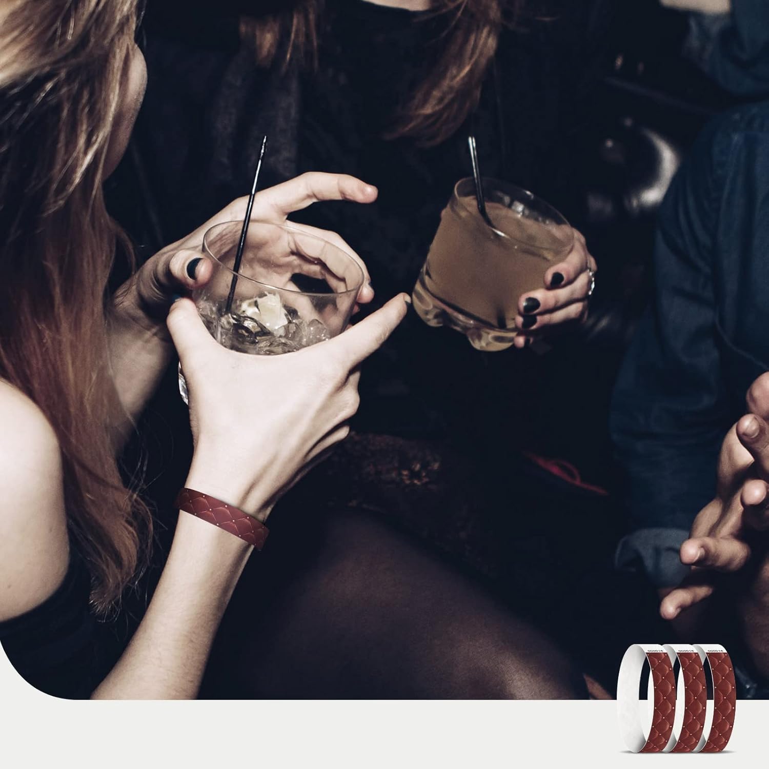 Tyvek – Pulseras para eventos, diseño creativo clásico colorido de 34 pulgadas, paquete de 250 pulseras para fiestas, grupos, formación de equipos e