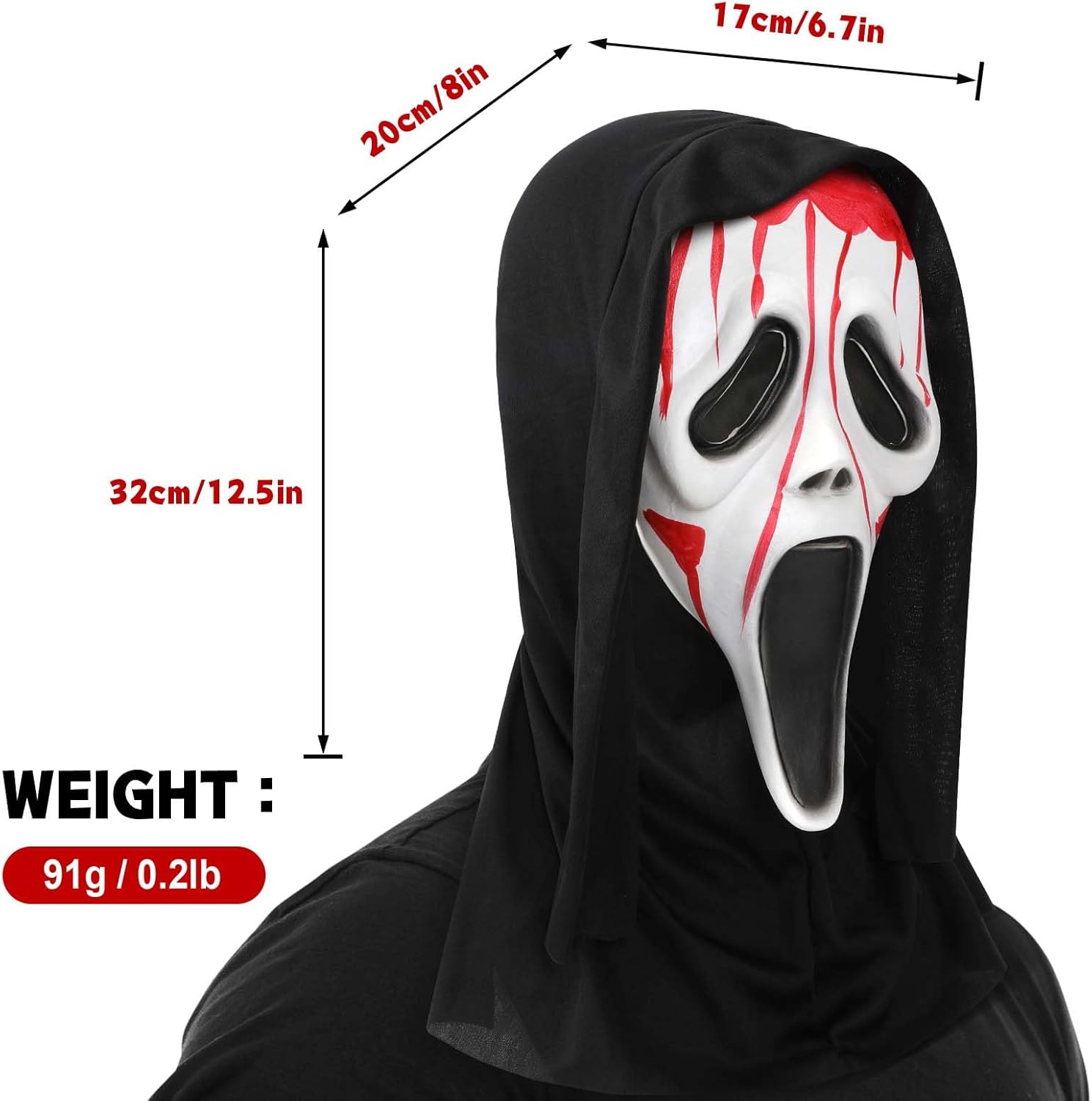 Máscaras de terror de Halloween, máscaras de terror, disfraces de terror, juegos de rol de terror de Halloween, divertidas máscaras de látex de