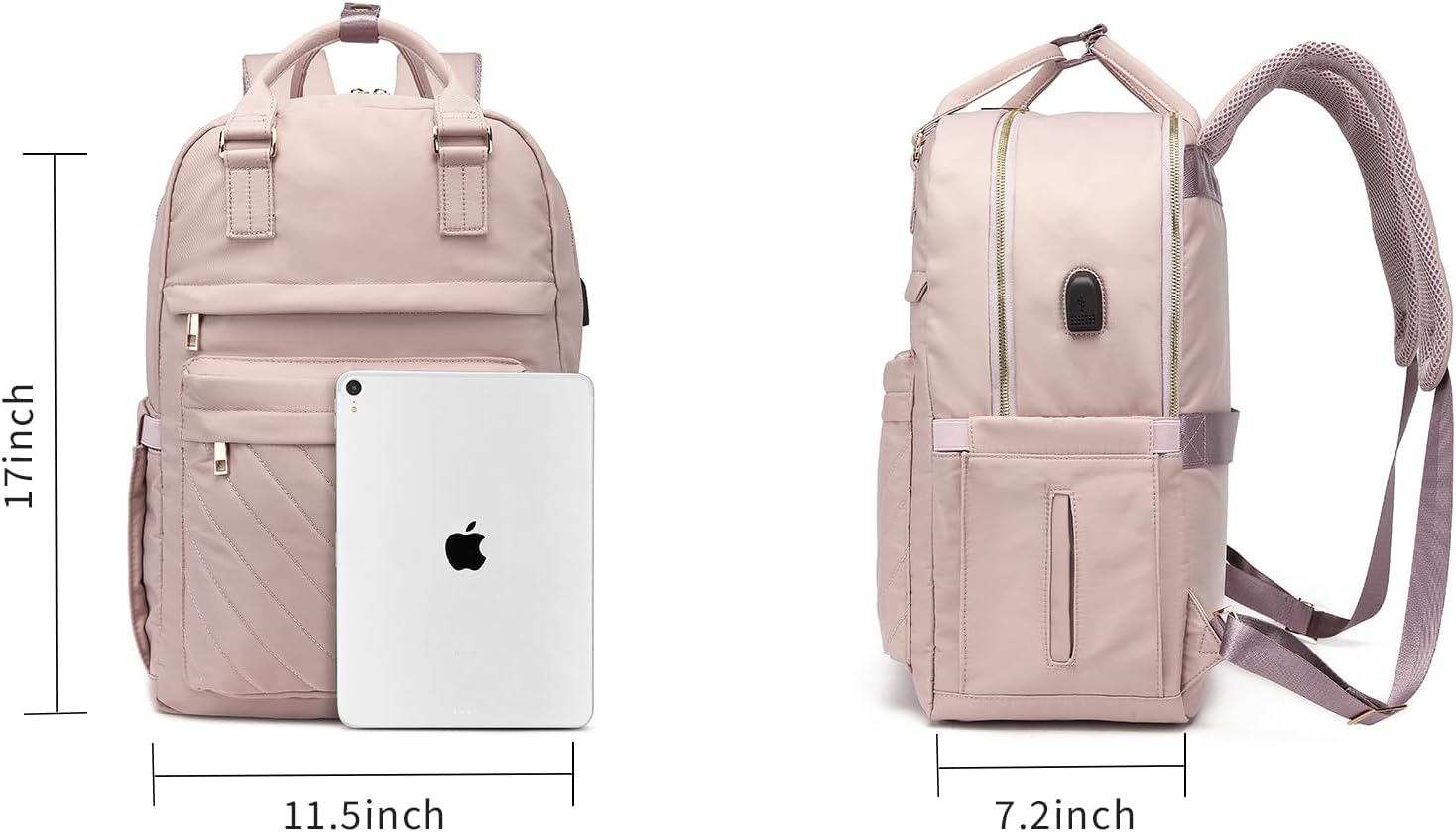 seyfocnia Mochila para laptop para mujer, rosa ( A01 Pink ), Computadora portátil