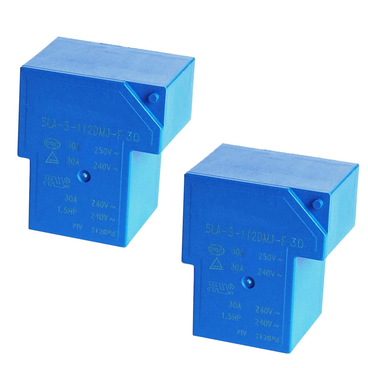 Relé automotriz SLA-S-112DMJ-F-30 Relé de uso múltiple 12VDC 5 pines (paquete de 2)