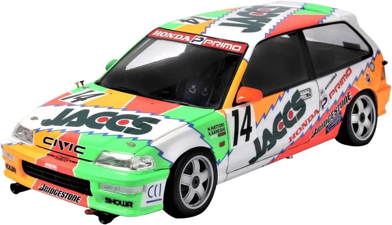 Platz PN24021 124 Racing Series Honda Civic EF-9 1992 TI Circuito Eida Gr.A 300 Km Race Modelo de plástico