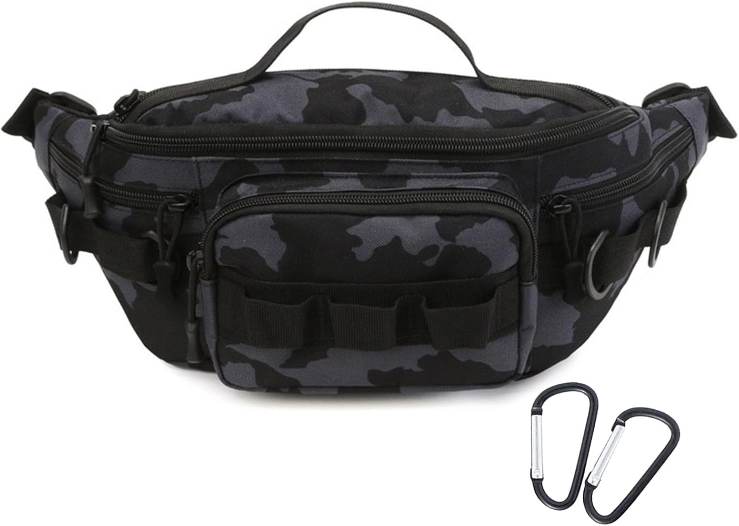 Cangurera táctica, pequeña bolsa de aparejos de pesca, resistente al agua, bolsas de cintura militares portátiles para almacenamiento de pesca al