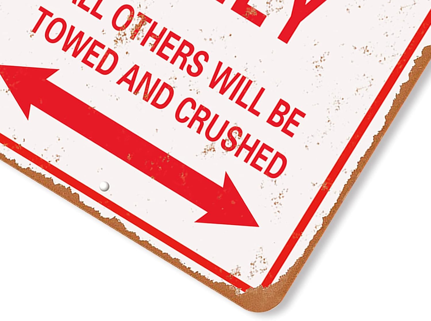 Ca Parking Only Vintage Look Divertido Cartel de lata mental-8 X 12 pulgadas-Aluminio
