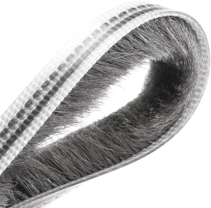 uxcell Cepillo para la intemperie, 49.2ft49.2 pies, ranura para tarjetas, cepillo elástico para ventana de puerta, 0.236 x 0.315inWxH