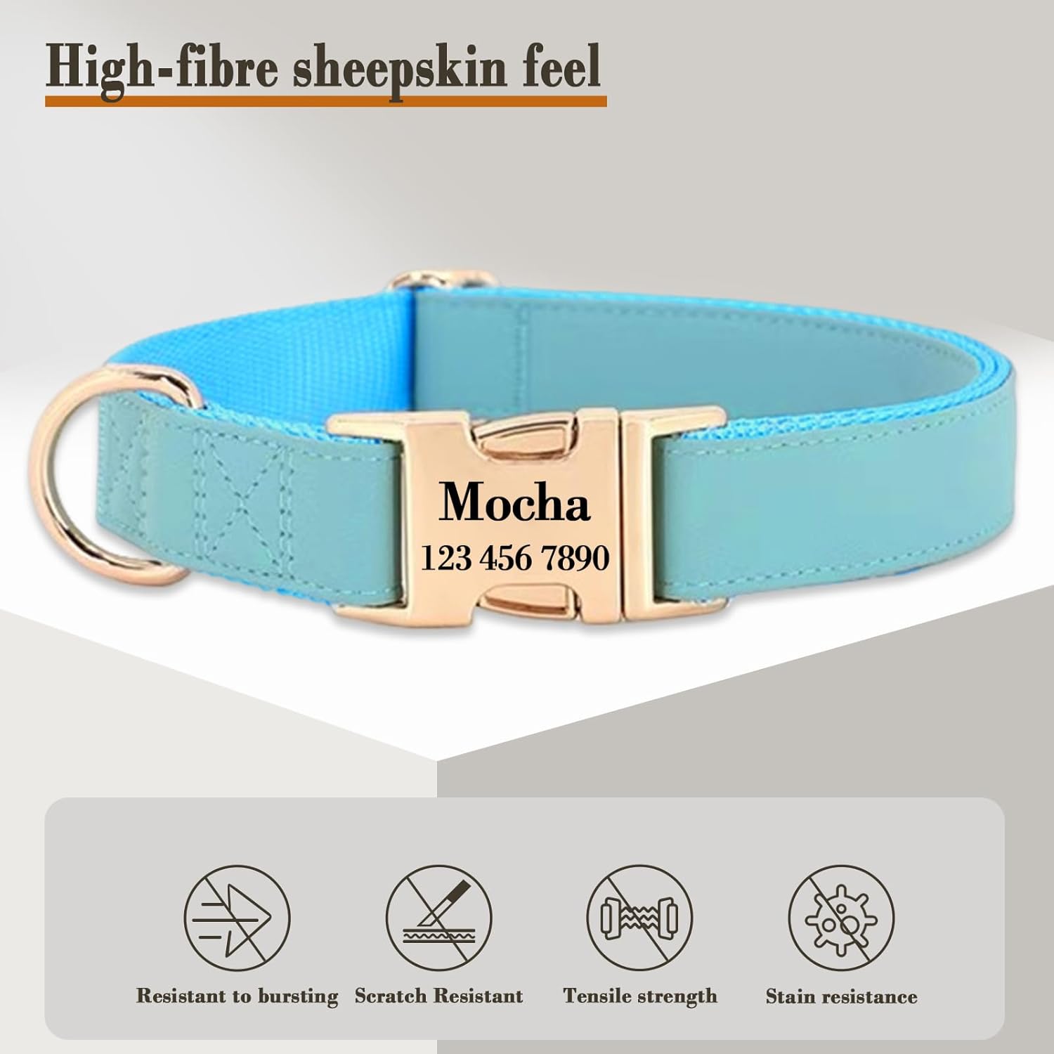 Collar de perro personalizado con nombres y número de teléfono grabado, personalizado para mascotas pequeñas, medianas y grandes, etiquetas para