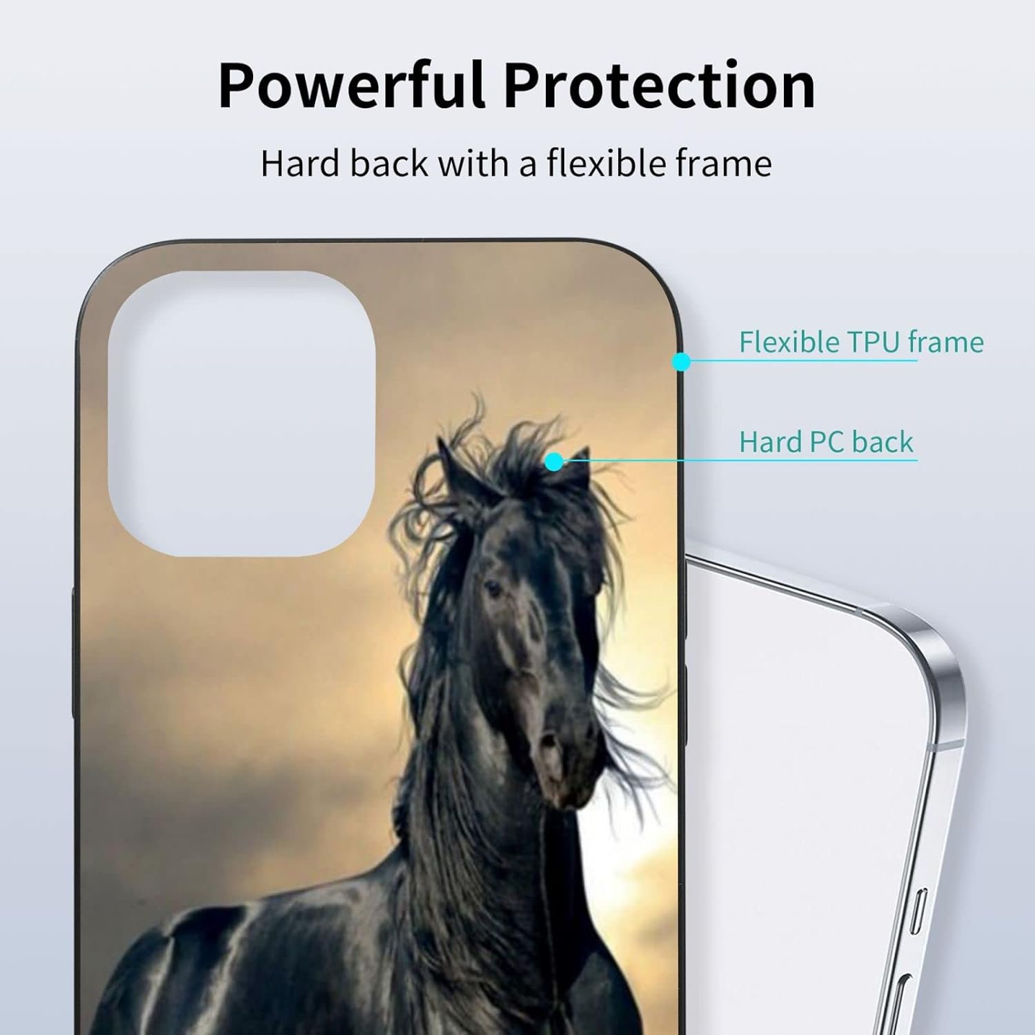 Funda compatible con iPhone 13 Pro Max, funda de TPU delgada a prueba de golpes, funda de TPU para hombres y mujeres