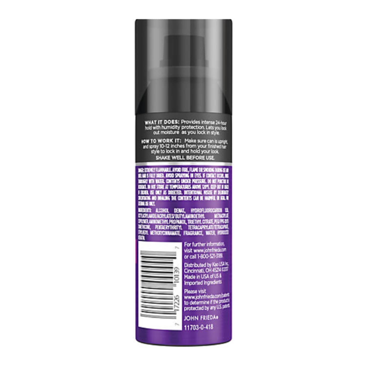 JOHN FRIEDA HairSpray Frizz Ease Firm Hold Anti Frizz para cabello seco y dañado LONDON PARIS NEW YORK paquete de 3 2 onzas, tamaño mini, tamaño de