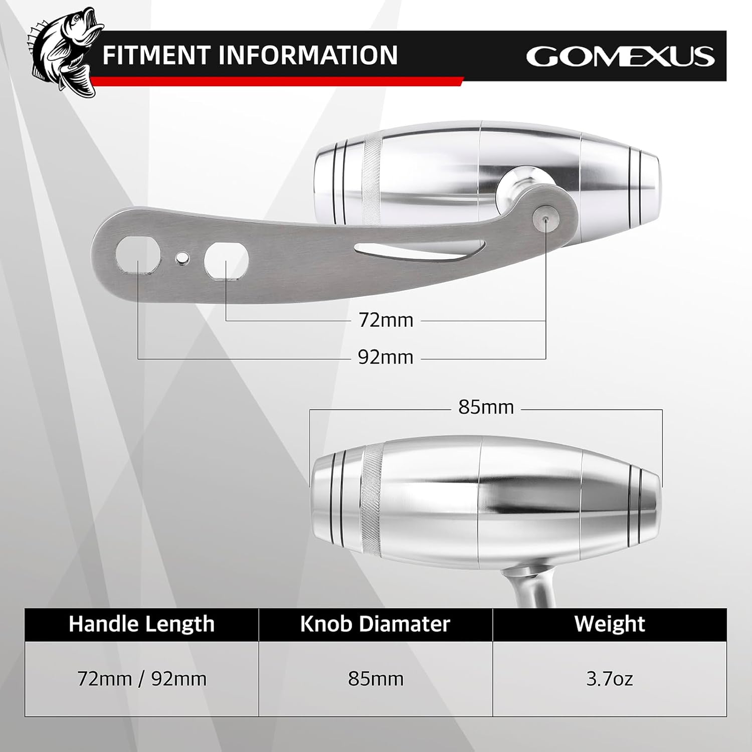 GOMEXUS iHandle SS92 para Penn Special Senator113H 114H 115 40 60 90 carrete de mango de potencia EVA (no para 112 30)