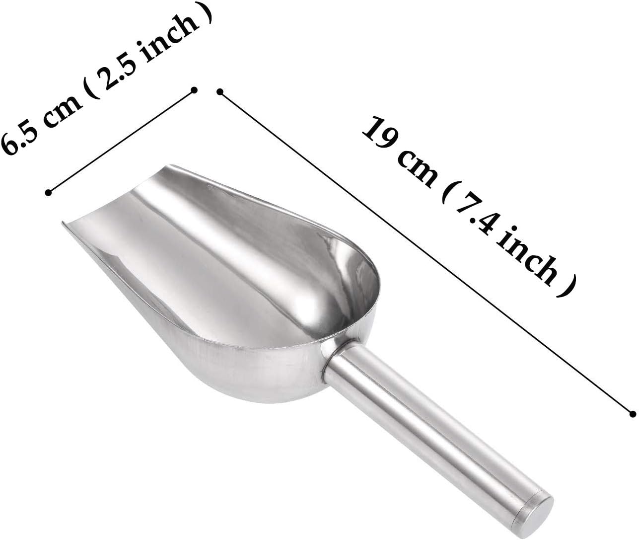 Cucharas de medición de acero inoxidable Beuya, 4 unidades, 4 onzas, cucharas pequeñas para hielo, azúcar, granos de mentón, arroz, harina,