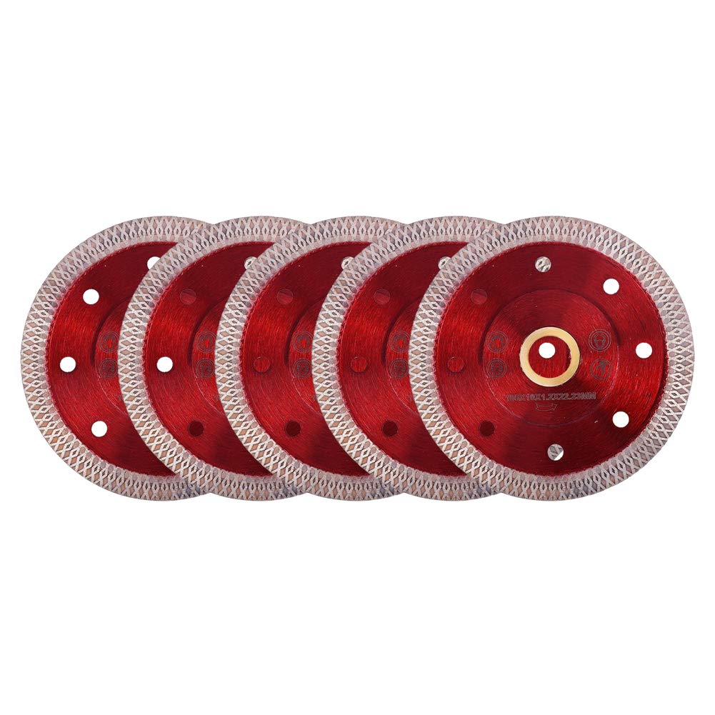 GoYonder Hoja de sierra de azulejos de diamante súper fina de 4 pulgadas para amoladora angular, corte húmedo seco de baldosas de cerámica,