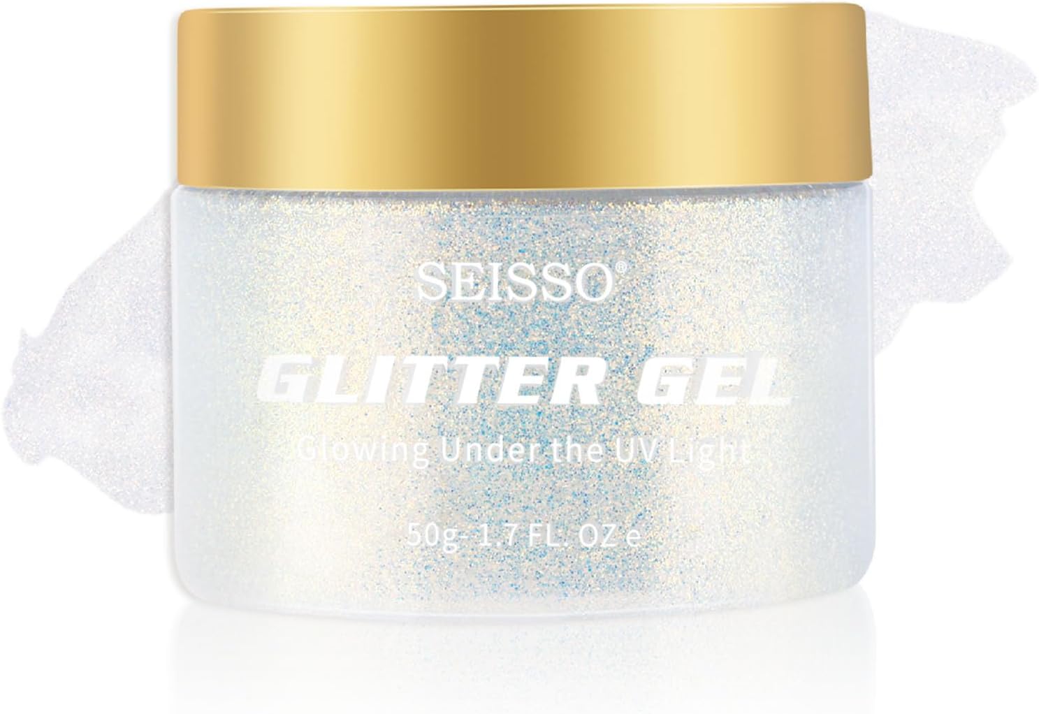 Gel de purpurina corporal blanca, gel de purpurina corporal que brilla en la oscuridad, purpurina corporal UV neón para mujeres, maquillaje para