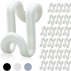 60 ganchos para colgar ropa, ganchos extensores de colgador, ganchos de conexión de plástico resistentes, ganchos en cascada que ahorran espacio 60 ganchos para colgar ropa, ganchos extensores de colgador, ganchos de conexión de plástico resistentes, ganchos en cascada que ahorran espacio