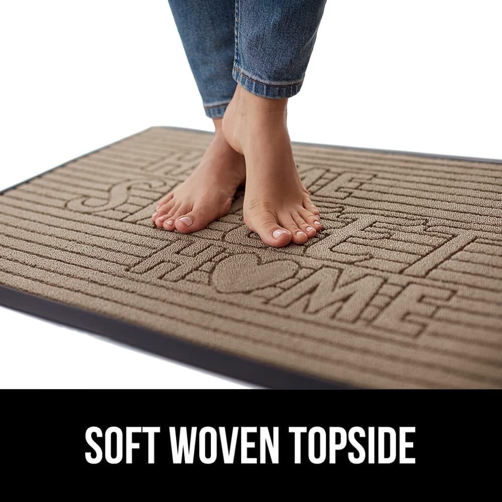 Gorilla Grip WeatherMax – Tapete para todas las estaciones 100% impermeable, 47×35 pulgadas, goma natural duradera, resistente a manchas y