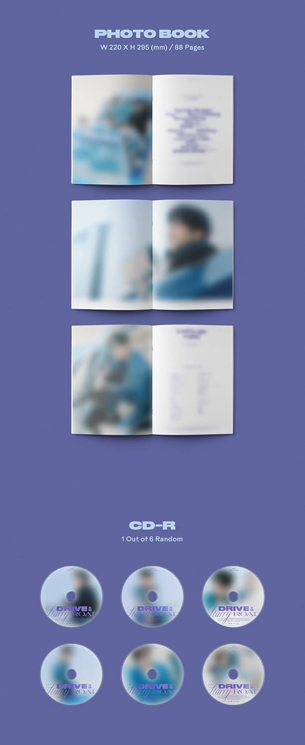 Fantagio Music ASTRO – Drive to the Starry Road Drive ver. 3er álbum+Póster plegado+Juego de tarjetas fotográficas adicionalesK-POP sellado 8.661 x