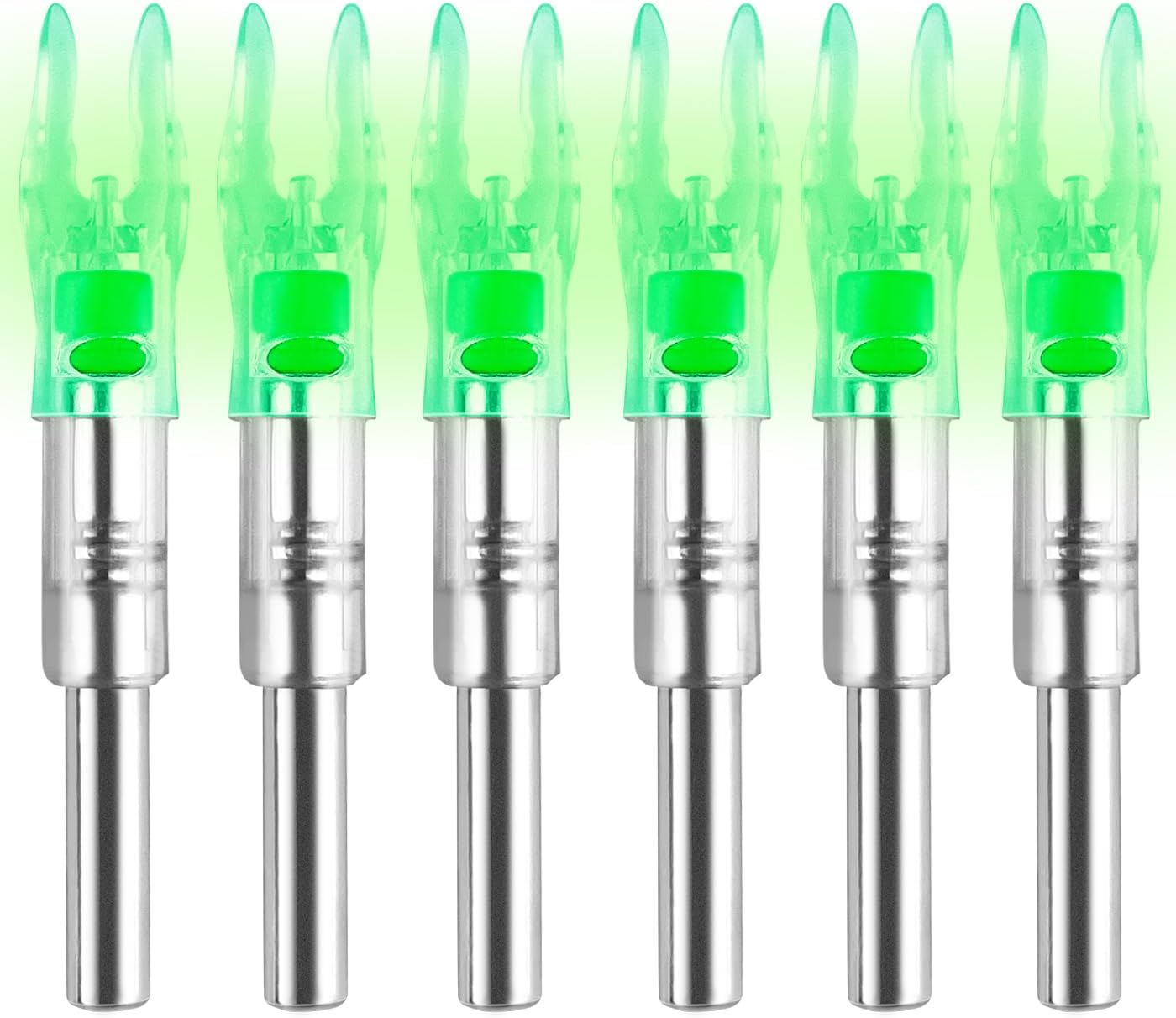 S – Juego de 6 llaves iluminadas para flechas de 0.2440.244 in, incluye destornillador de flecha iluminado para tiro con arco y caza