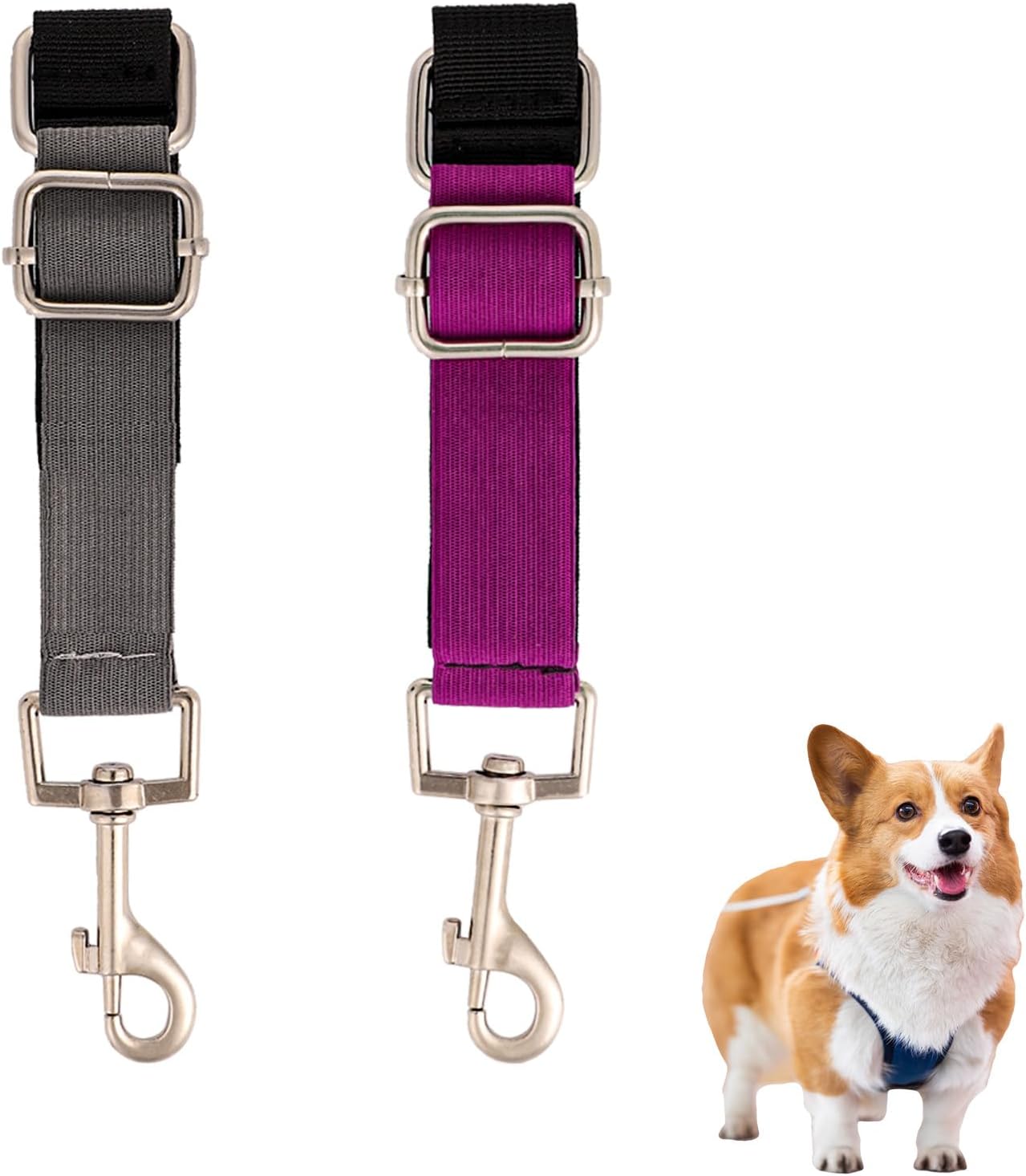 2 correas extensoras de aseo para perros, correa de nailon para aseo de perros, extensión de bucle de aseo resistente, correas ajustables para aseo