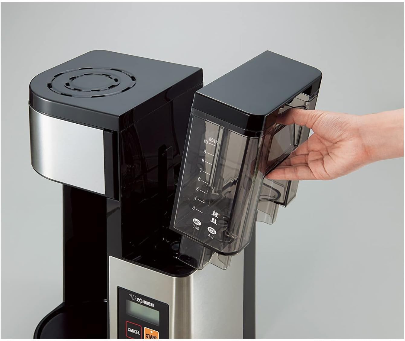 Zojirushi EC-YTC100XB – Cafetera de 10 tazas (acero inoxidable, negro) paquete con vaso de acero inoxidable de doble pared de 12 onzas (2 artículos)