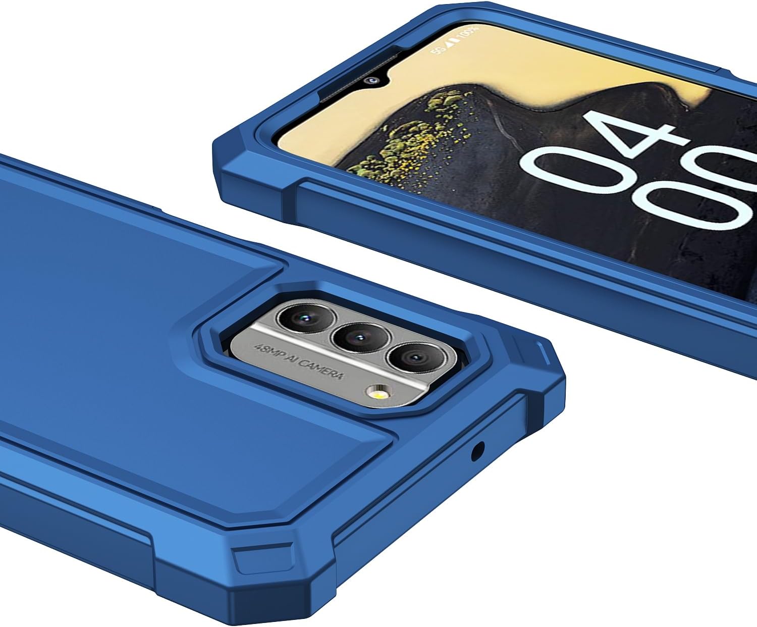 Funda para Nokia C300Nokia G100 con protector de pantalla, funda para teléfono Nokia C300 frente y trasera, protección de cuerpo completo, funda de
