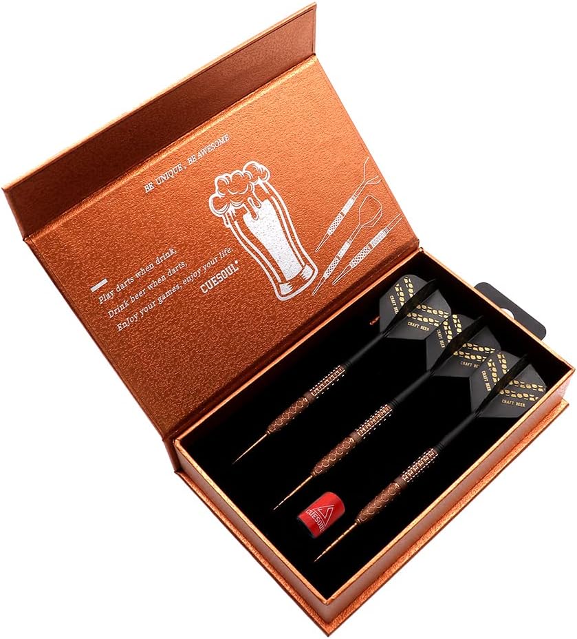 CUESOUL CocktailCOLA BeerDraft Beer with Oil Paint Finished-21g22g23g Steel Tip 90% Tungsten Dart Set
